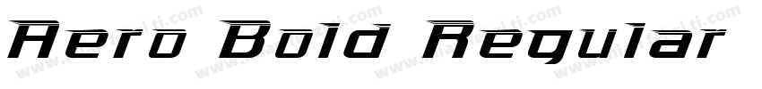 Aero Bold Regular字体转换